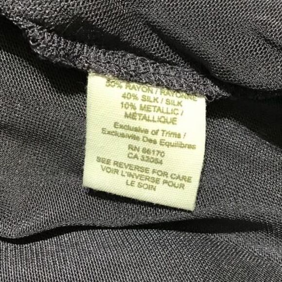 Free People Black & Gold Metallic Ruffle Tunic - Picture 7 of 8